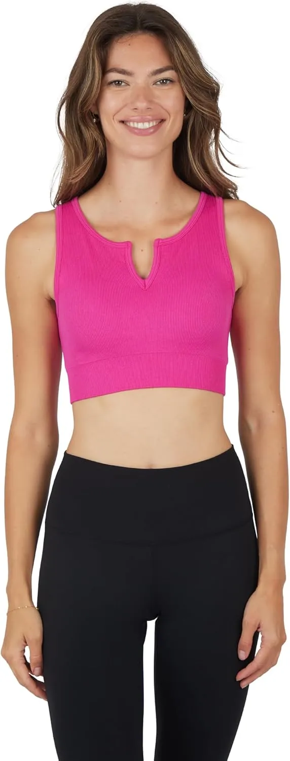 90 Degree By Reflex Womens 2 Pack Seamless Raya V-Neck Tank Top