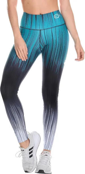 A4U Workout Leggings for Women Activewear Pants Printed Compression Pants