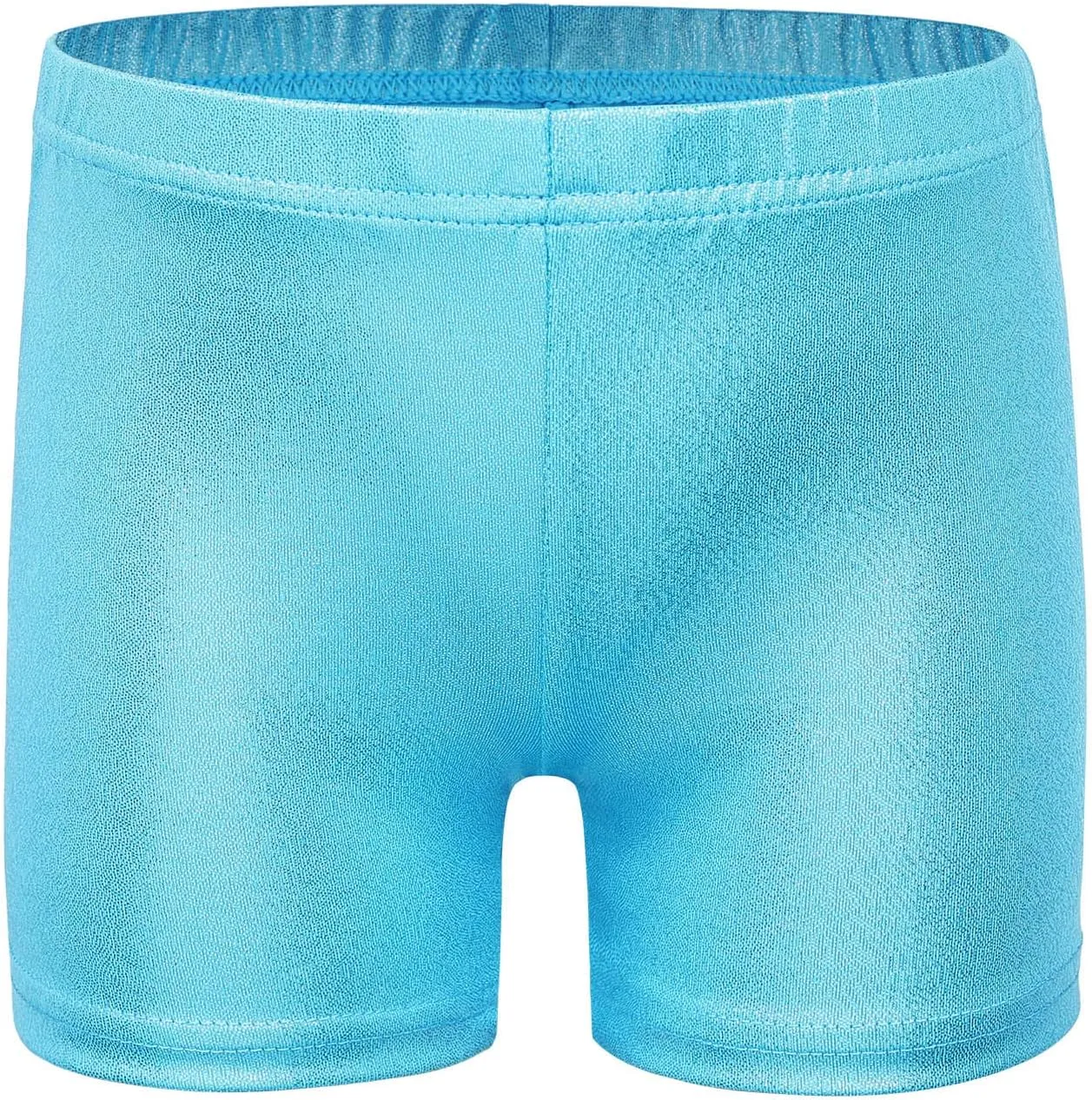BAOHULU Gymnastics Leotards for Girls Glitter Dance Activewear with Matching Tumbling Shorts Set