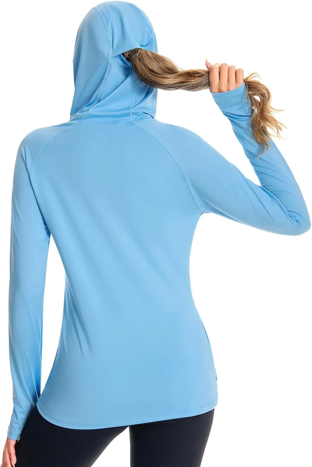 BASSDASH Womens UPF 50  Hiking Fishing Hoodie UV Shirt Long Sleeve Outdoor Activewear Breathable Lightweight Stretch