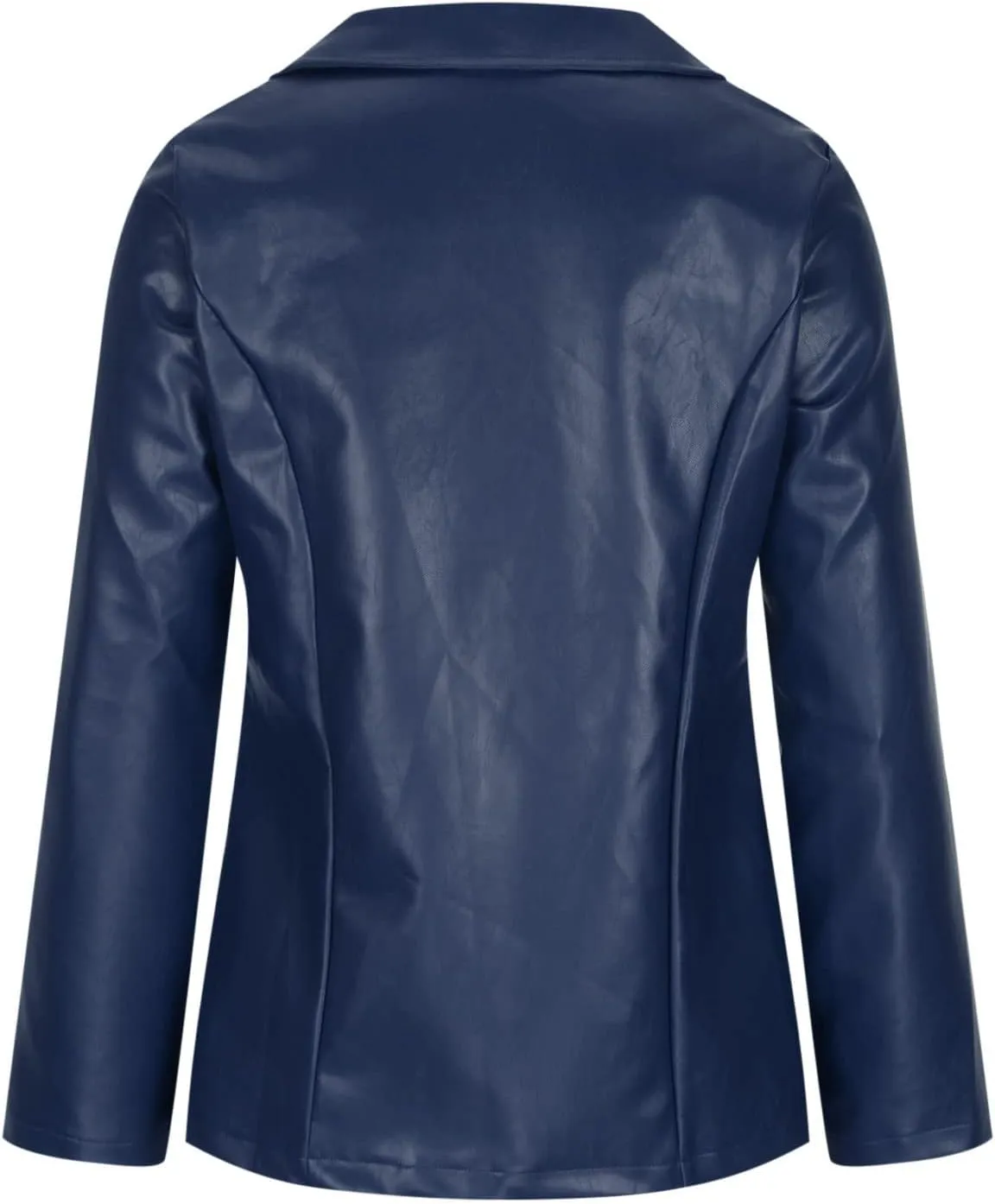 Blazers for Women 2025 Fashion Motorcycle Leather Jacket Coat Dressy Open Front Office Bussiness Blazer Jackets
