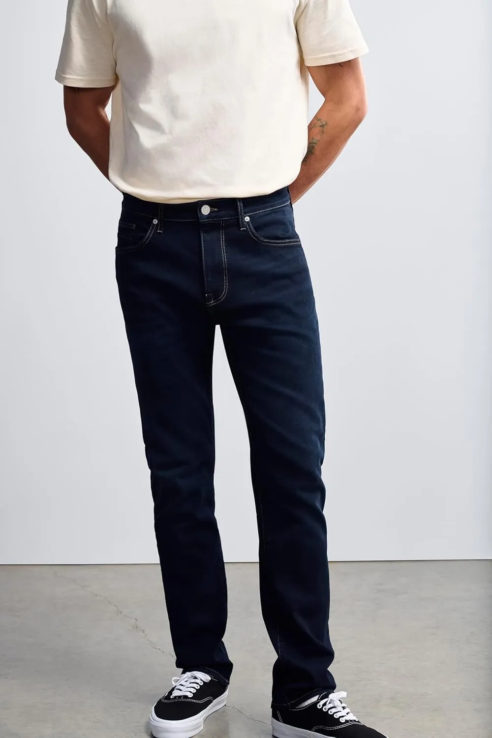 Bridge Men's Regular Rise Straight Leg Jeans