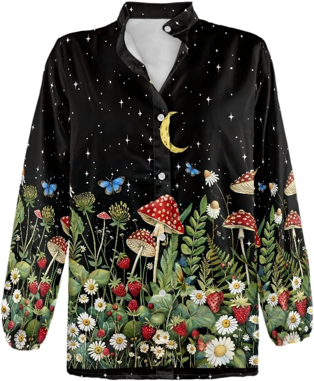 Coloranimal Shirts for Women Button Down Shirts Summer Blouses Long Sleeve Casual Shirts Fashion Women's Blouses