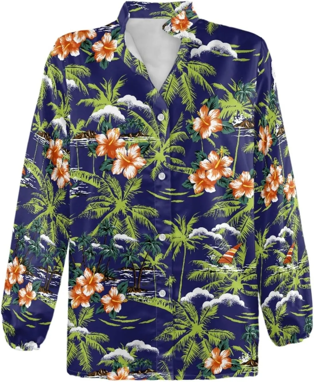 Coloranimal Shirts for Women Button Down Shirts Summer Blouses Long Sleeve Casual Shirts Fashion Women's Blouses