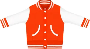 Creative Knitwear Varsity Bomber Jacket - Letterman Jacket - Game Day Baby Sweatshirt