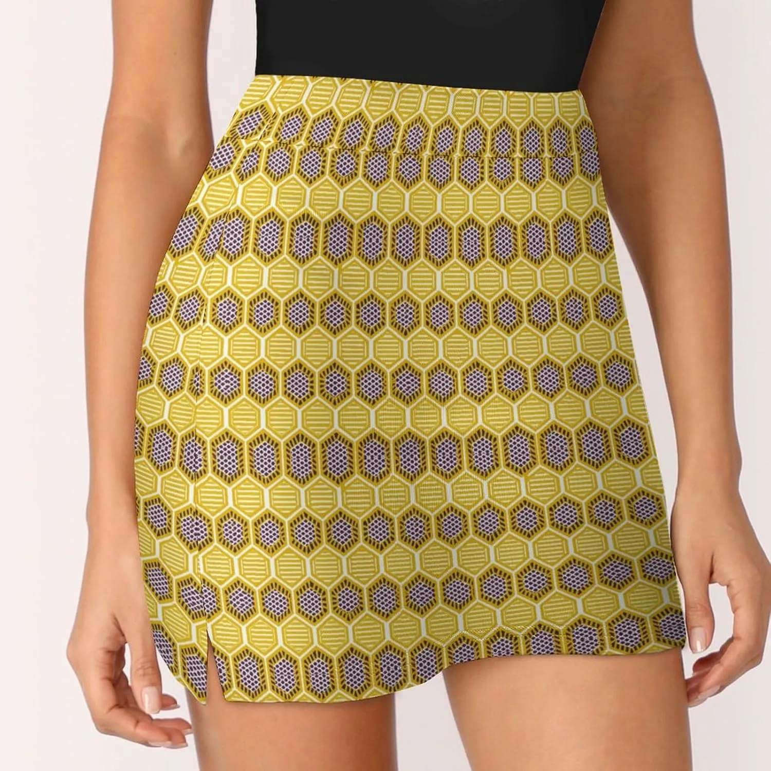 Cute Bird Pattern Mini Pleated Skirts for Women Sexy Mini Skirt Short Cargo Skirt Skater A-line Pleated Skirt
