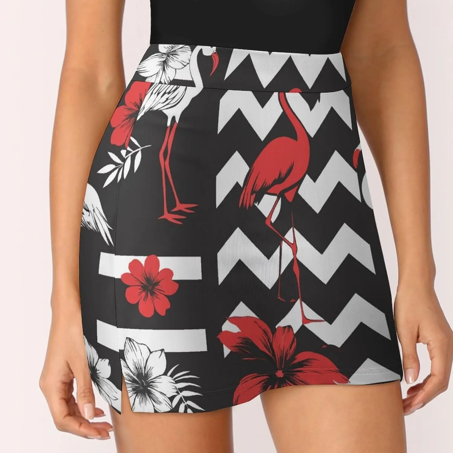 Cute Cats Pattern Tennis Skirts for Women with Pockets High Waisted Athletic Golf Skorts Skirts A-Line Mini Short Skirt