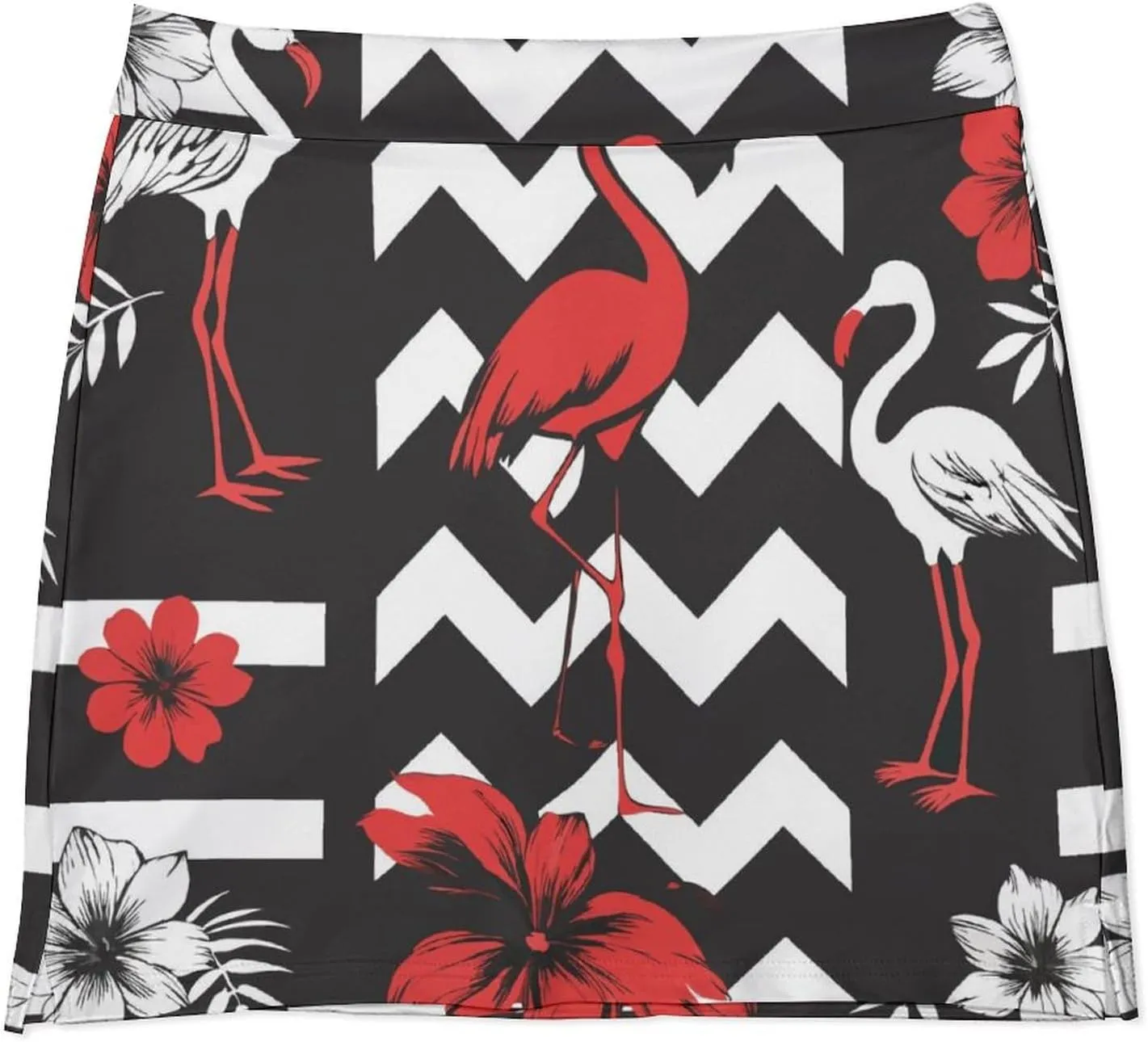 Cute Cats Pattern Tennis Skirts for Women with Pockets High Waisted Athletic Golf Skorts Skirts A-Line Mini Short Skirt