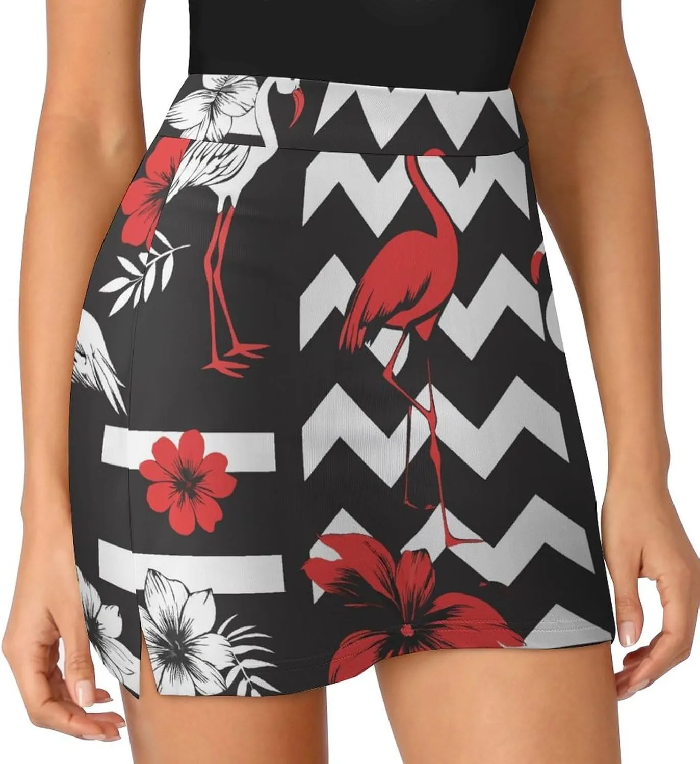 Cute Cats Pattern Tennis Skirts for Women with Pockets High Waisted Athletic Golf Skorts Skirts A-Line Mini Short Skirt