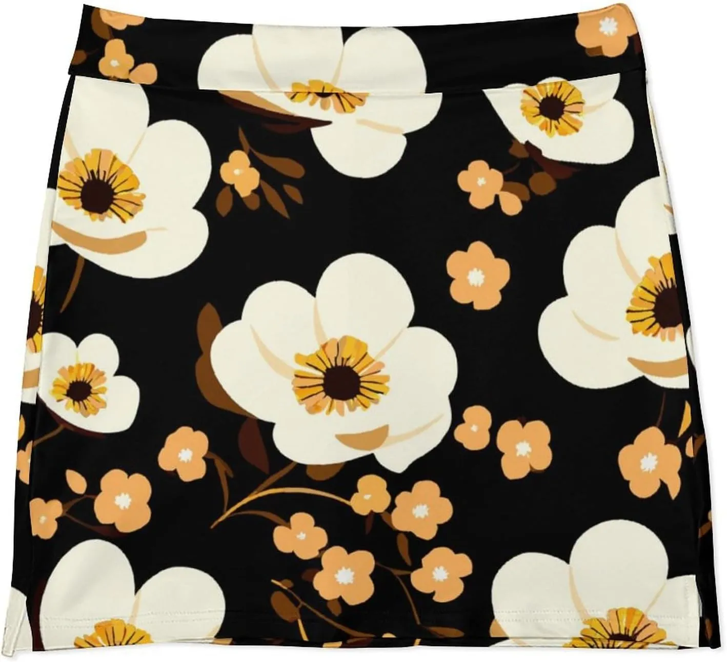 Cute Cats Pattern Tennis Skirts for Women with Pockets High Waisted Athletic Golf Skorts Skirts A-Line Mini Short Skirt