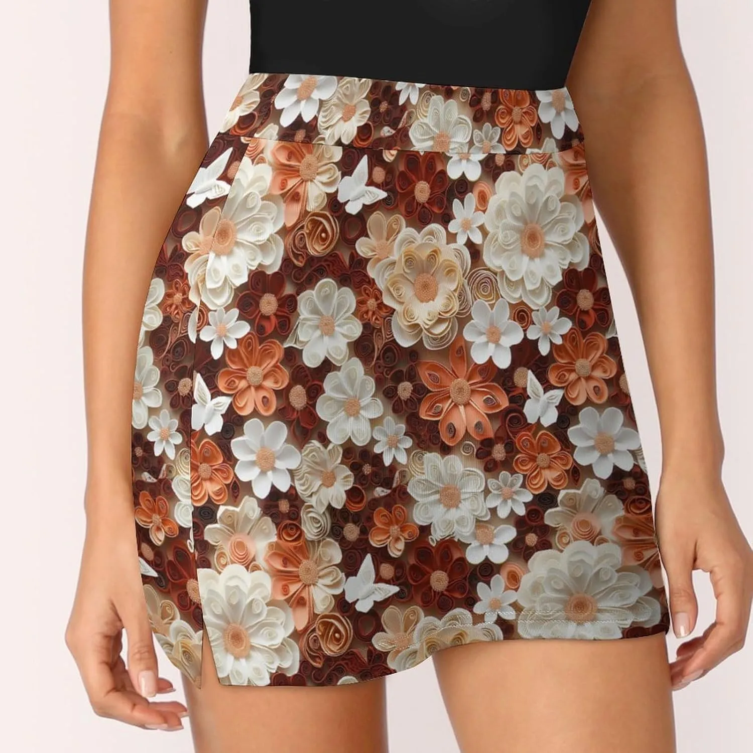 Cute Dogs Tennis Skirts for Women with Pockets High Waisted Athletic Golf Skorts Skirts A-Line Mini Short Skirt