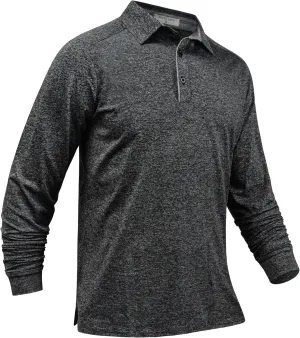 Derminpro Mens Polo Shirts Long Sleeve Quick Dry Athletic Golf T-Shirts