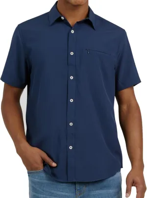 DKNY Mens Short Sleeve Button Down Shirts - Quick Dry Shirts for Men | Wrinkle Resist Stretch Mens Button Up Shirts