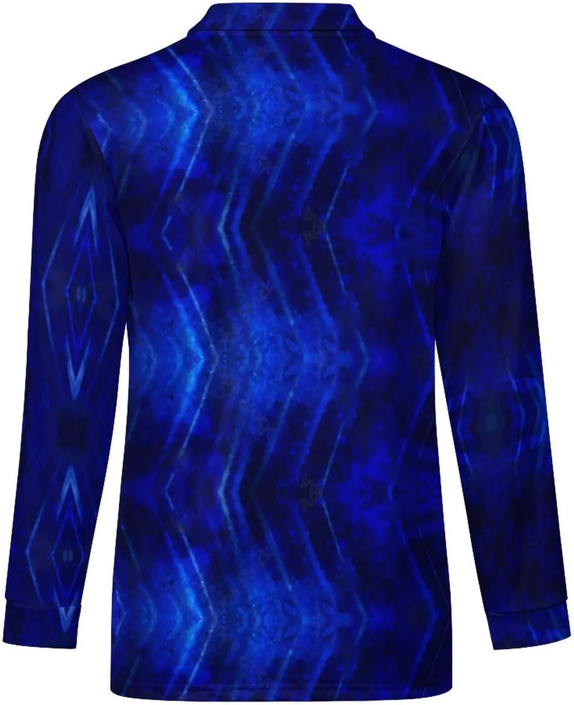 El Salvador Flag Mens Long Sleeve Classic Polo- Shirts Casual Polo- Shirts Office Work Shirts for Men