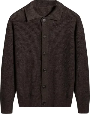 Floerns Men's Long Sleeve Button Down Drop Shoulder Knitwear Cardigan Sweater