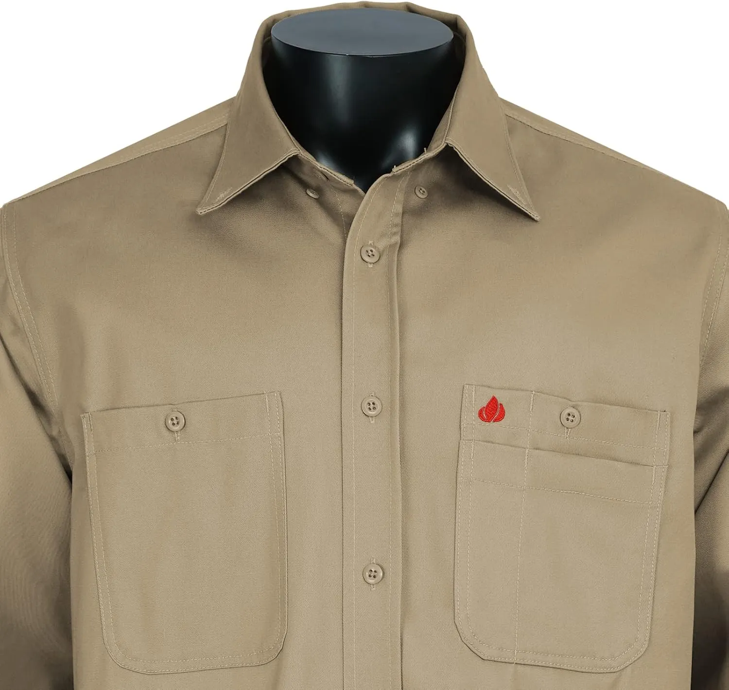 FR Shirts for Men 100% Cotton Flame Resistant Welding Shirts NFPA2112 7.5oz Men's Fire Retardant Shirts