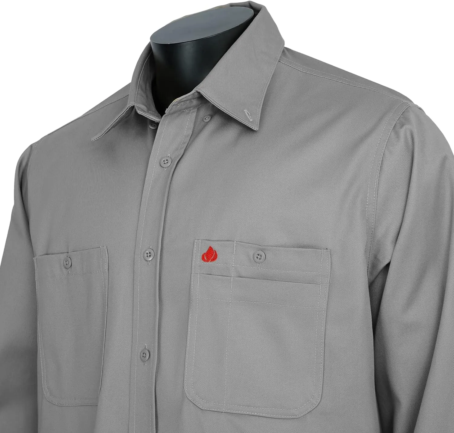 FR Shirts for Men 100% Cotton Flame Resistant Welding Shirts NFPA2112 7.5oz Men's Fire Retardant Shirts