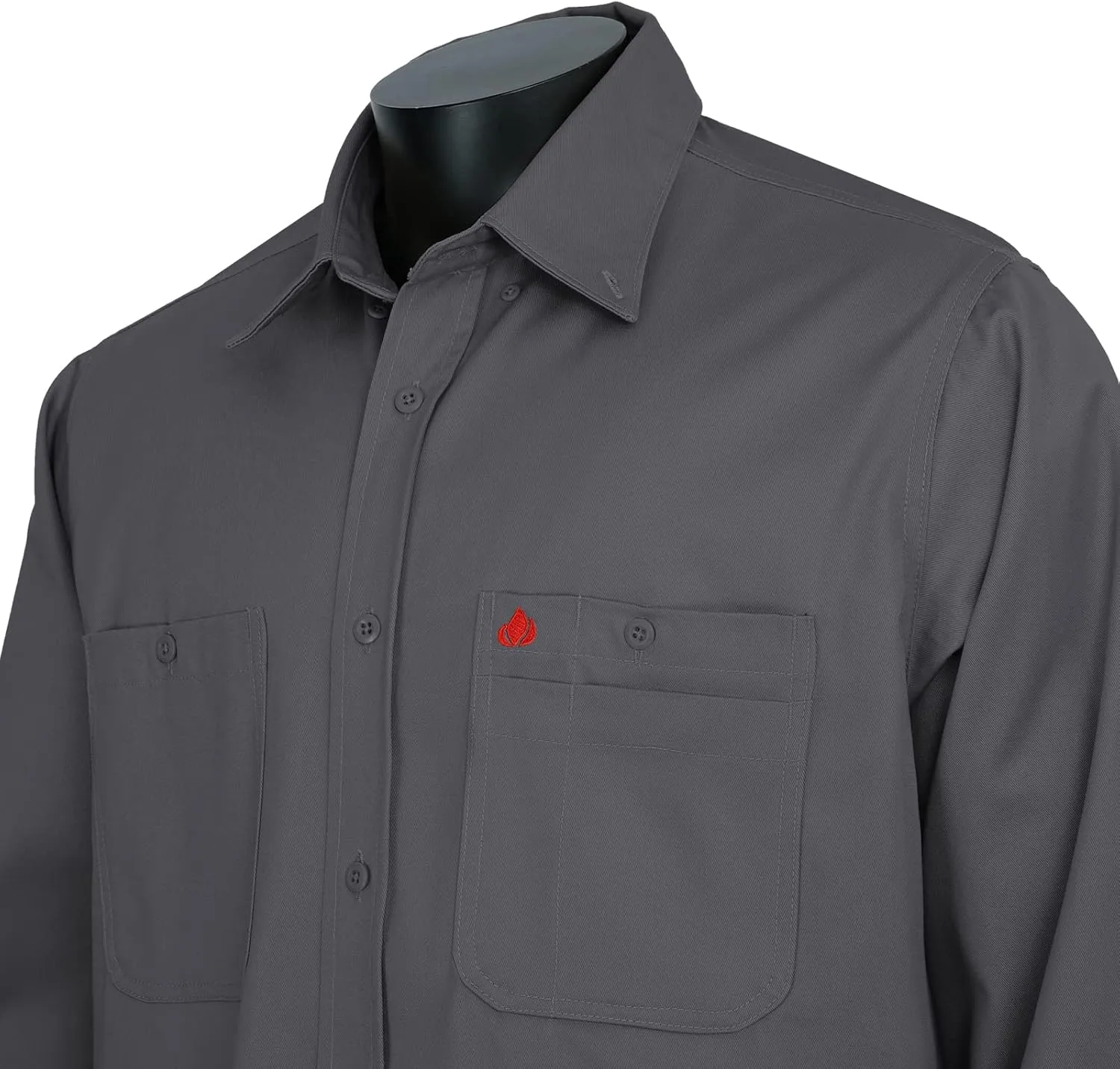 FR Shirts for Men 100% Cotton Flame Resistant Welding Shirts NFPA2112 7.5oz Men's Fire Retardant Shirts