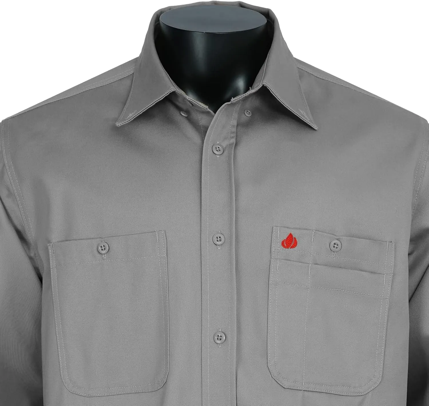 FR Shirts for Men 100% Cotton Flame Resistant Welding Shirts NFPA2112 7.5oz Men's Fire Retardant Shirts