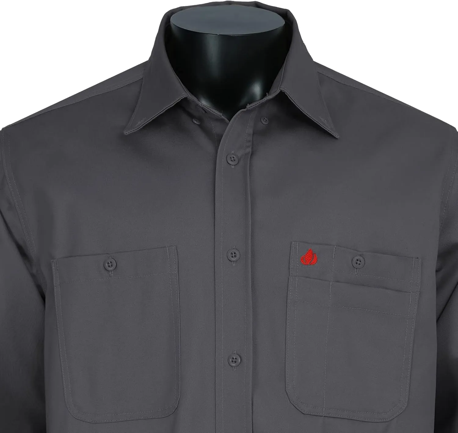 FR Shirts for Men 100% Cotton Flame Resistant Welding Shirts NFPA2112 7.5oz Men's Fire Retardant Shirts