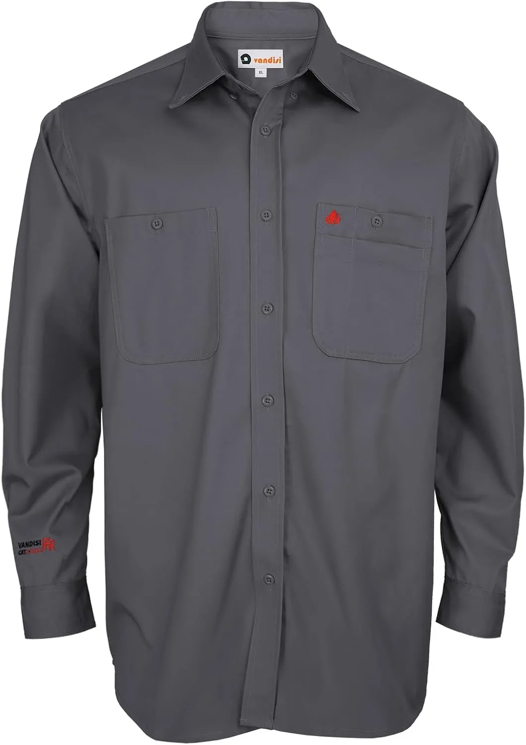 FR Shirts for Men 100% Cotton Flame Resistant Welding Shirts NFPA2112 7.5oz Men's Fire Retardant Shirts