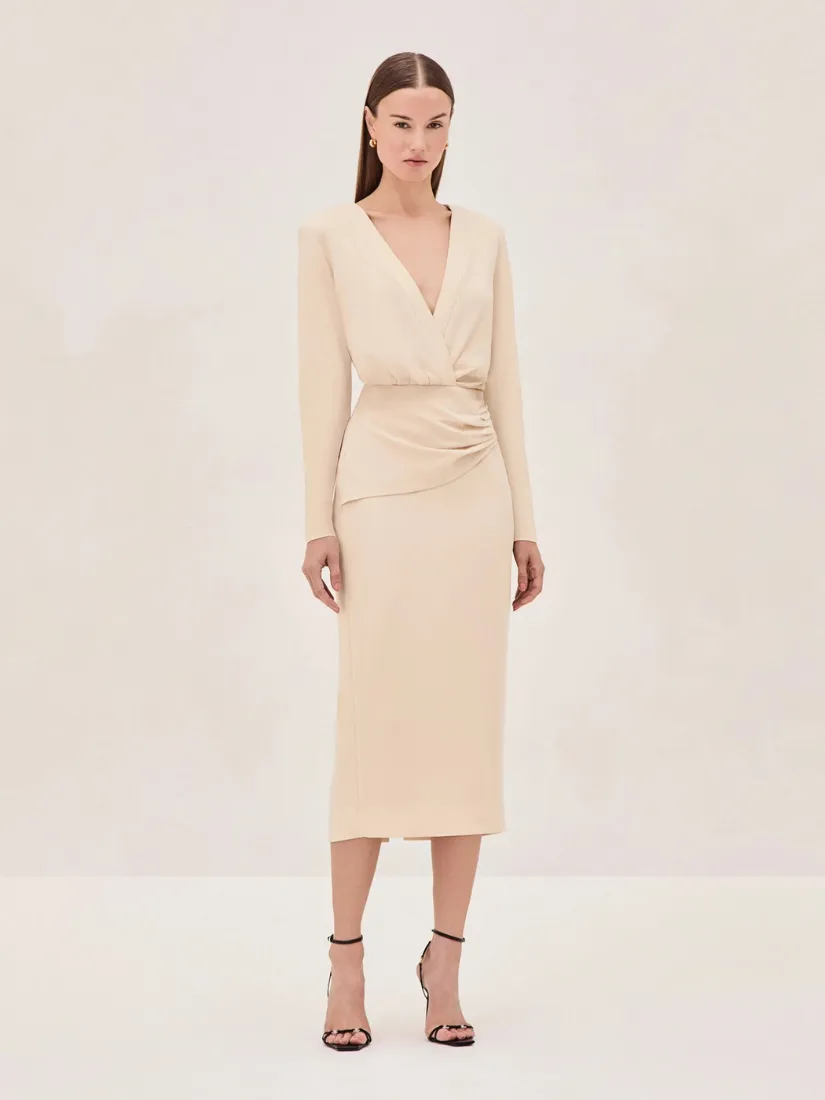 Fraser Midi Dress Cream