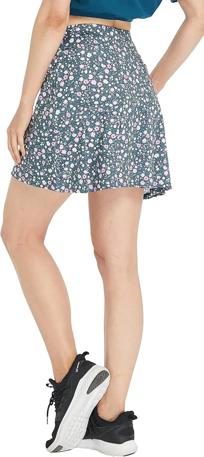 HonourSex Women Golf Skirts with Pockets Tennis Skirts with Shorts Skorts Activewear Hiking Workout