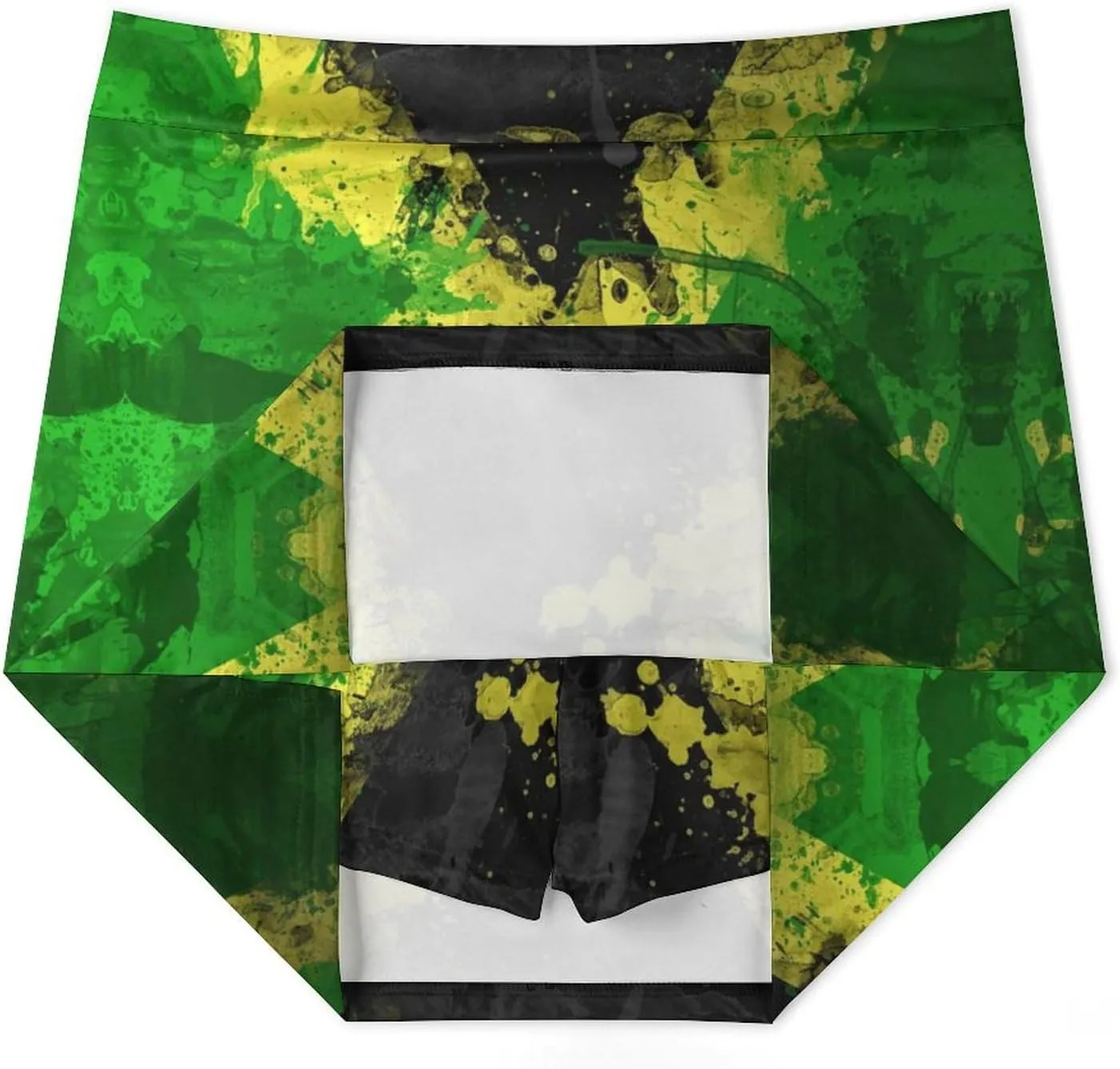 Jamaica Flags Tennis Skirts for Women with Pockets High Waisted Athletic Golf Skorts Skirts A-Line Mini Short Skirt
