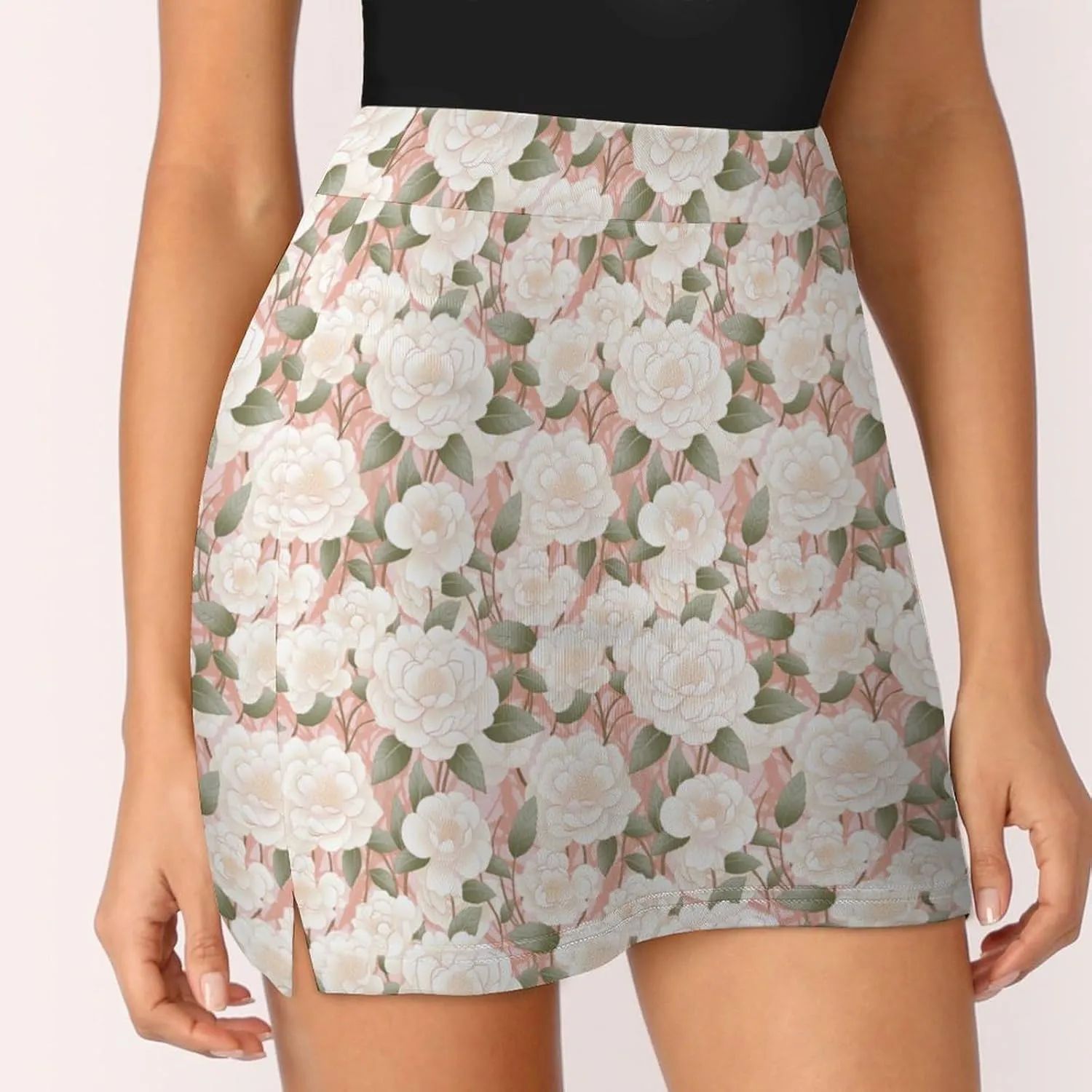 Jellyfish Pattern Mini Pleated Skirts for Women Sexy Mini Skirt Short Cargo Skirt Skater A-line Pleated Skirt