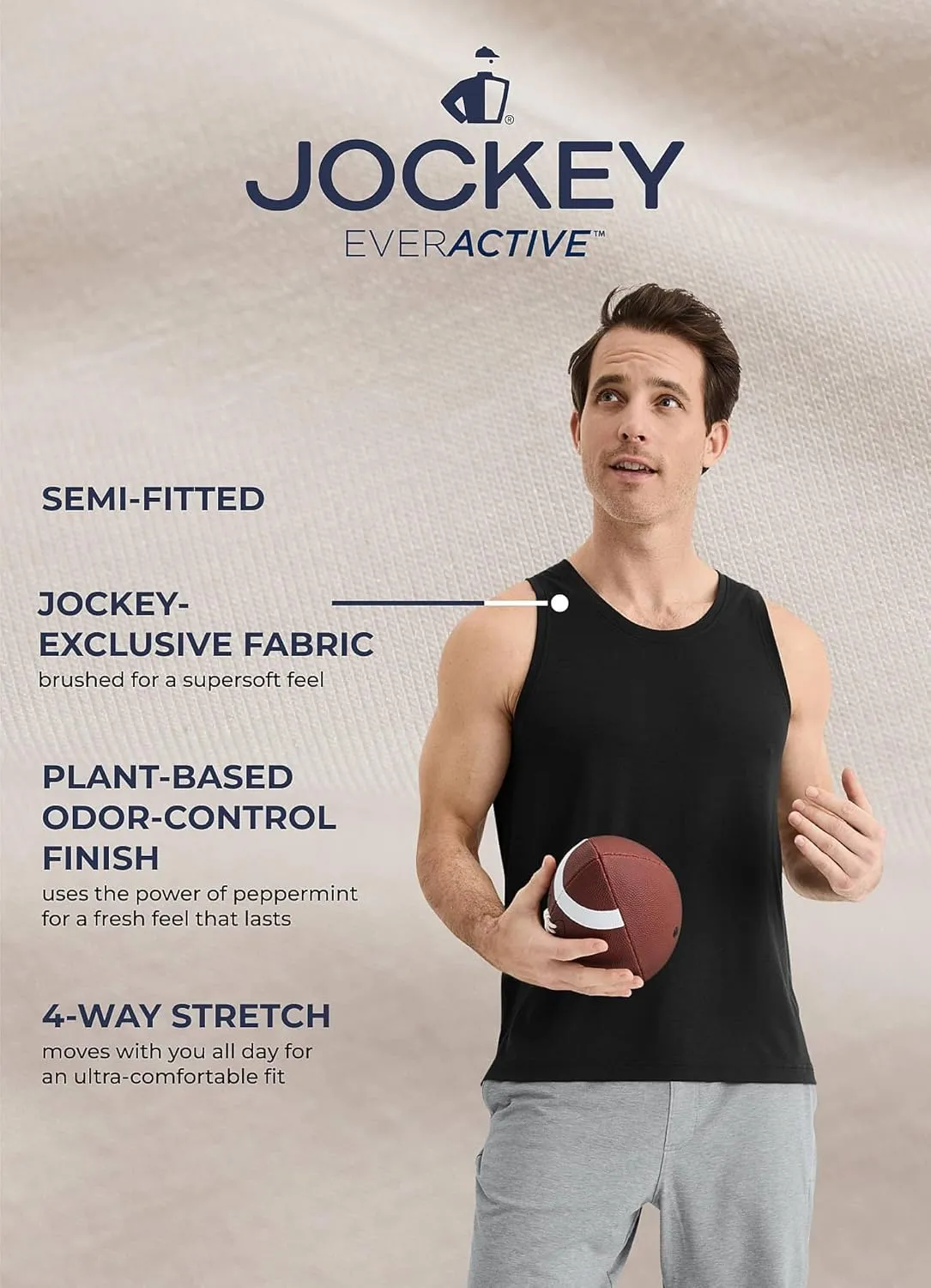 Jockey Men's Activewear EVERACTIVE Tank