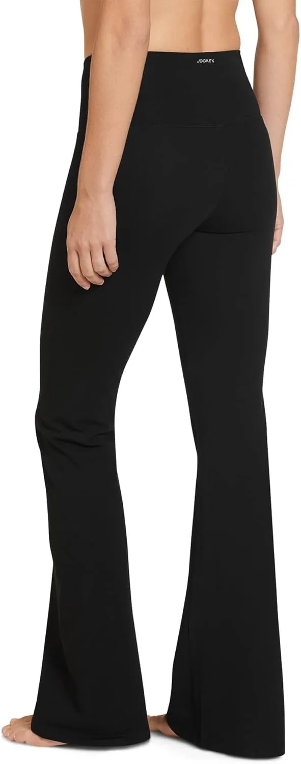 Jockey Women's Activewear Cotton Stretch Slim Yoga Flare Pant