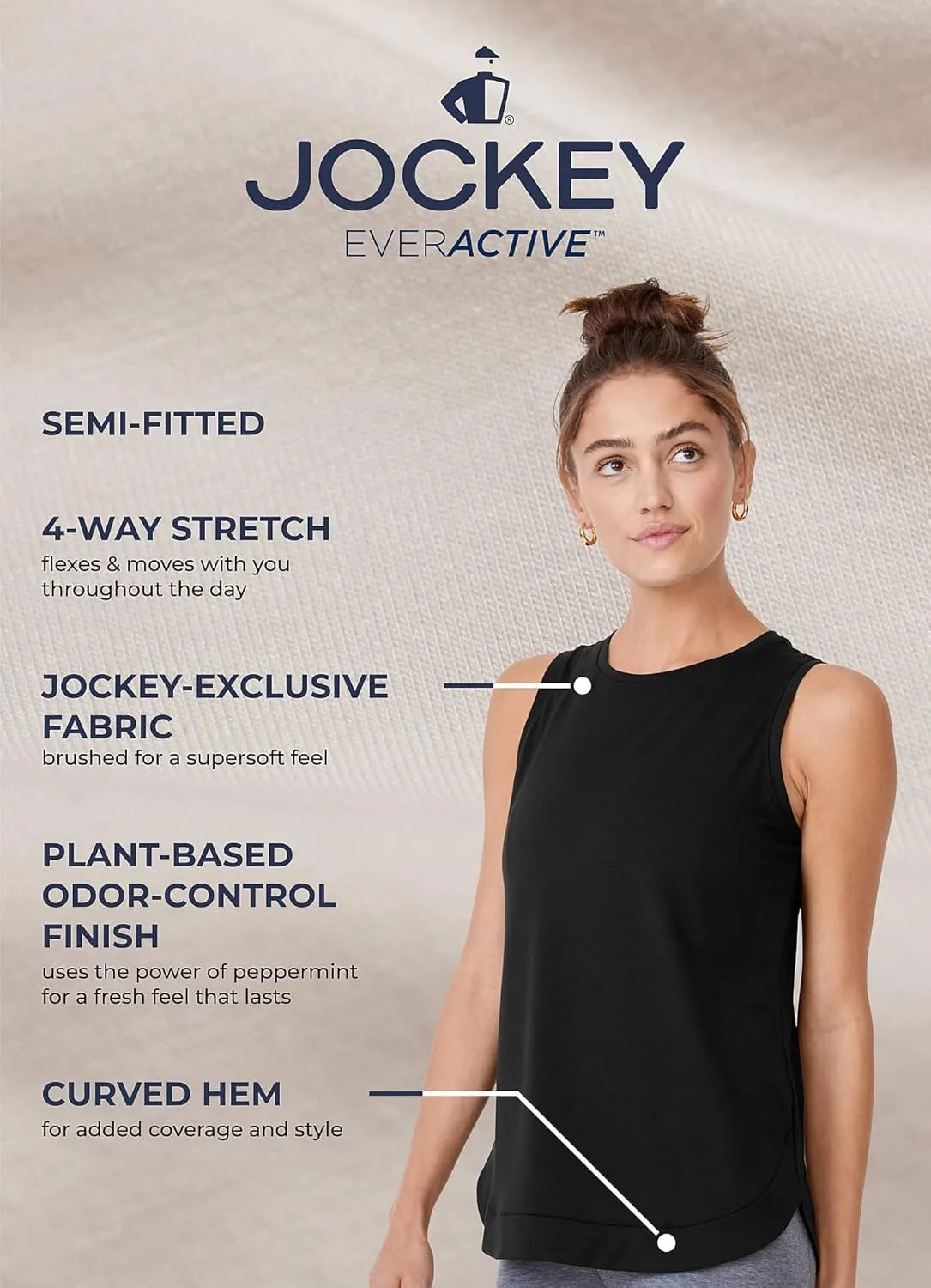 Jockey Women's Activewear EVERACTIVE Tank