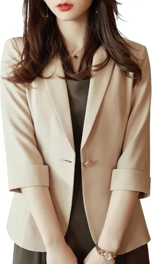 Kedera Womens Blazers & Suit Jacket Casual Work Blazer Office Jacket Slim Fit Blazer for Business Lady