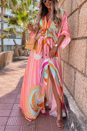 Lilipretty My Dearest Darling Rainbow Maxi Dress