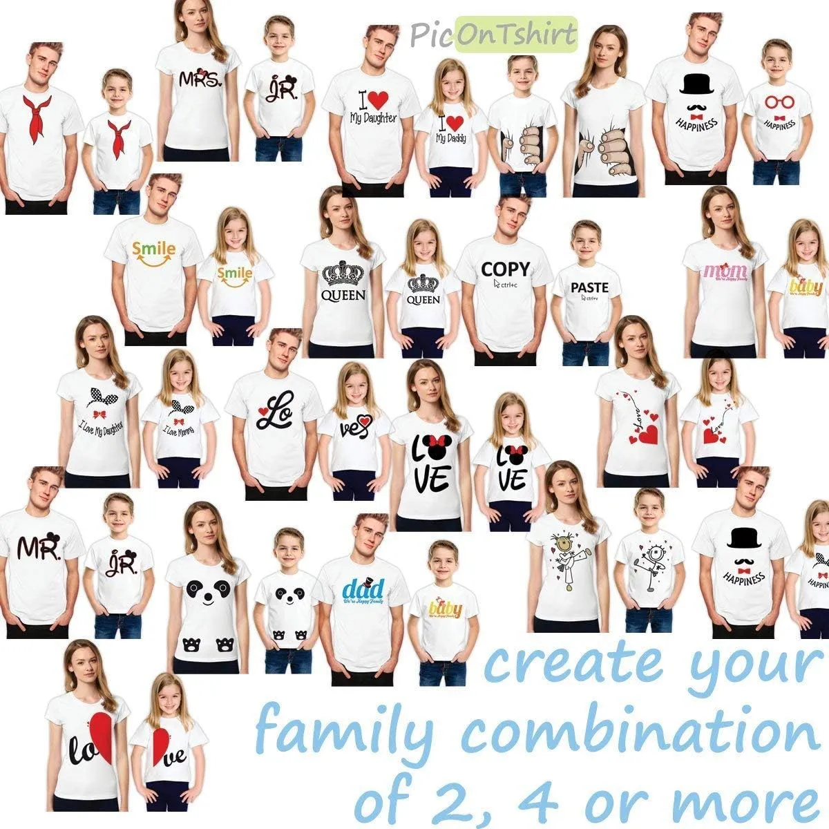 Matching Shirts for Couples Set for him and her King Queen T-Shirts