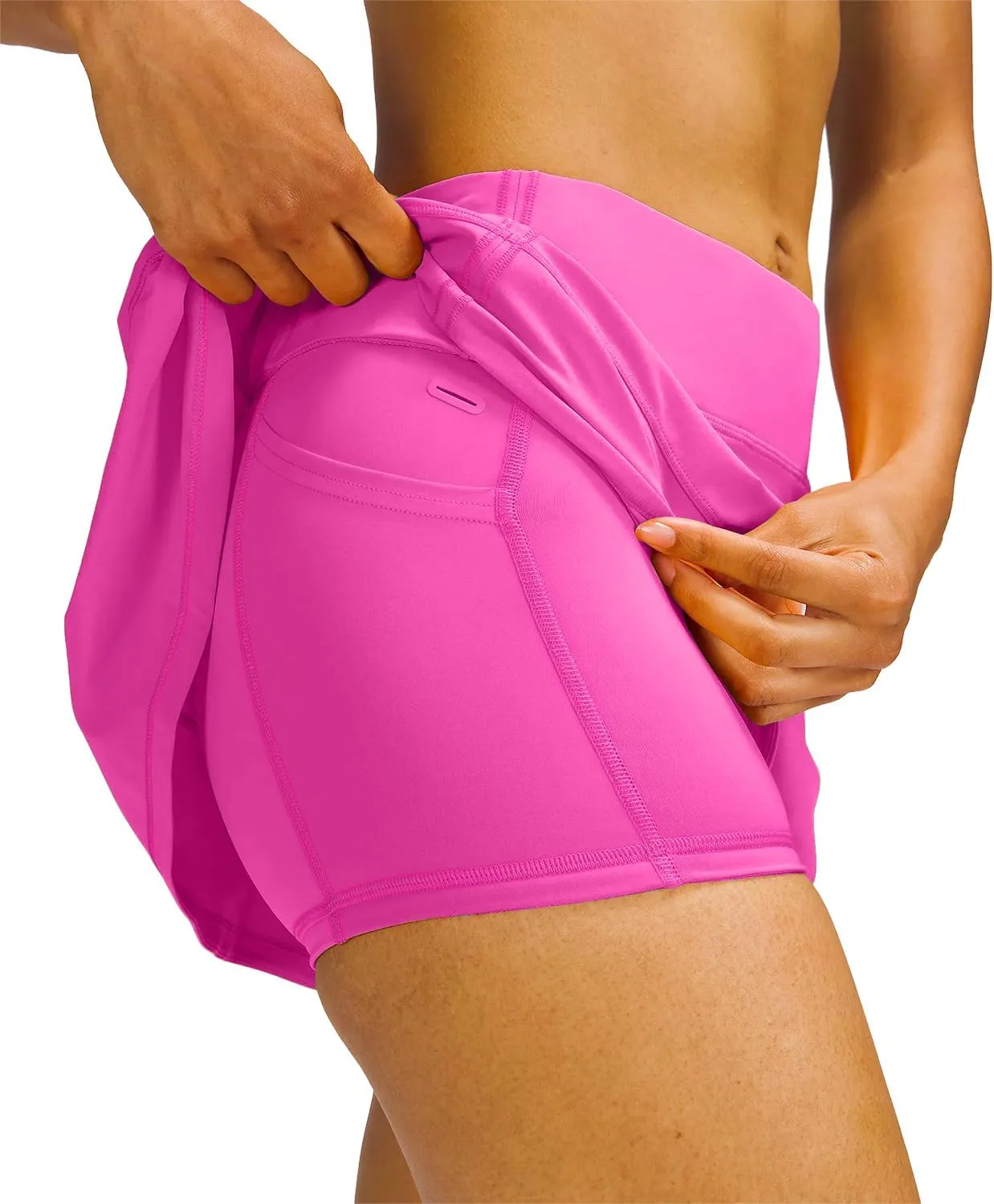 MEIVSO Women's Pleated Workout Tennis Skirts with Pockets Activewear Sports Skort Built-in Shorts