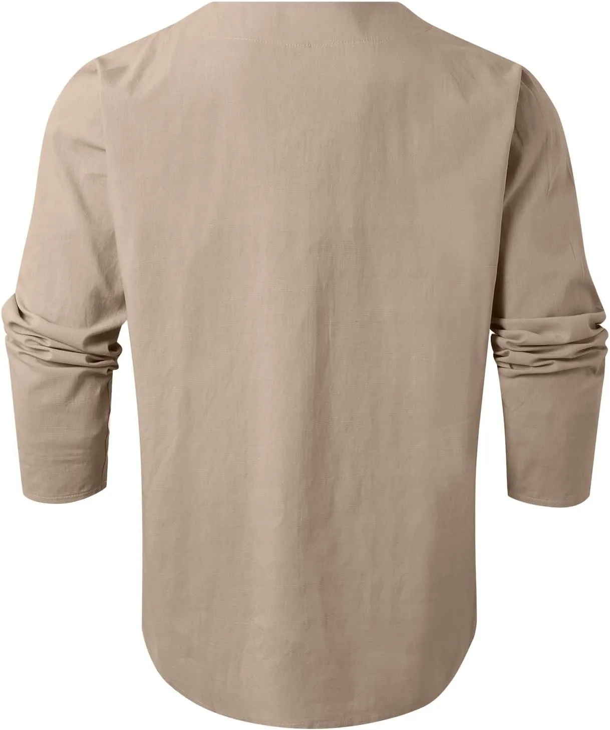 Men's Button Down Shirts Long SleeveV Neck Casual Shirts Lightweight Stretch Workout Undershirt Business Casual Tops