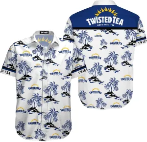 Mens Hawaiian Shirts Short Sleeve, Vacation Tropical Hawaiian Shirts, Funny White Button Dad Shirts