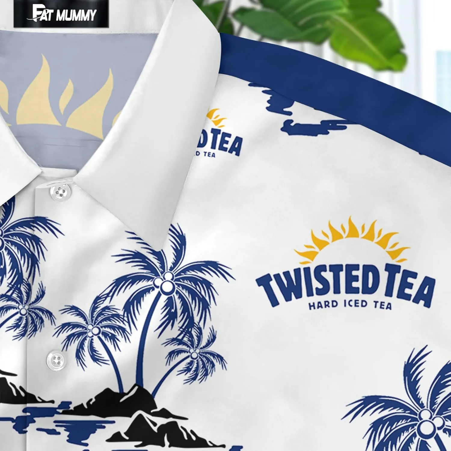 Mens Hawaiian Shirts Short Sleeve, Vacation Tropical Hawaiian Shirts, Funny White Button Dad Shirts