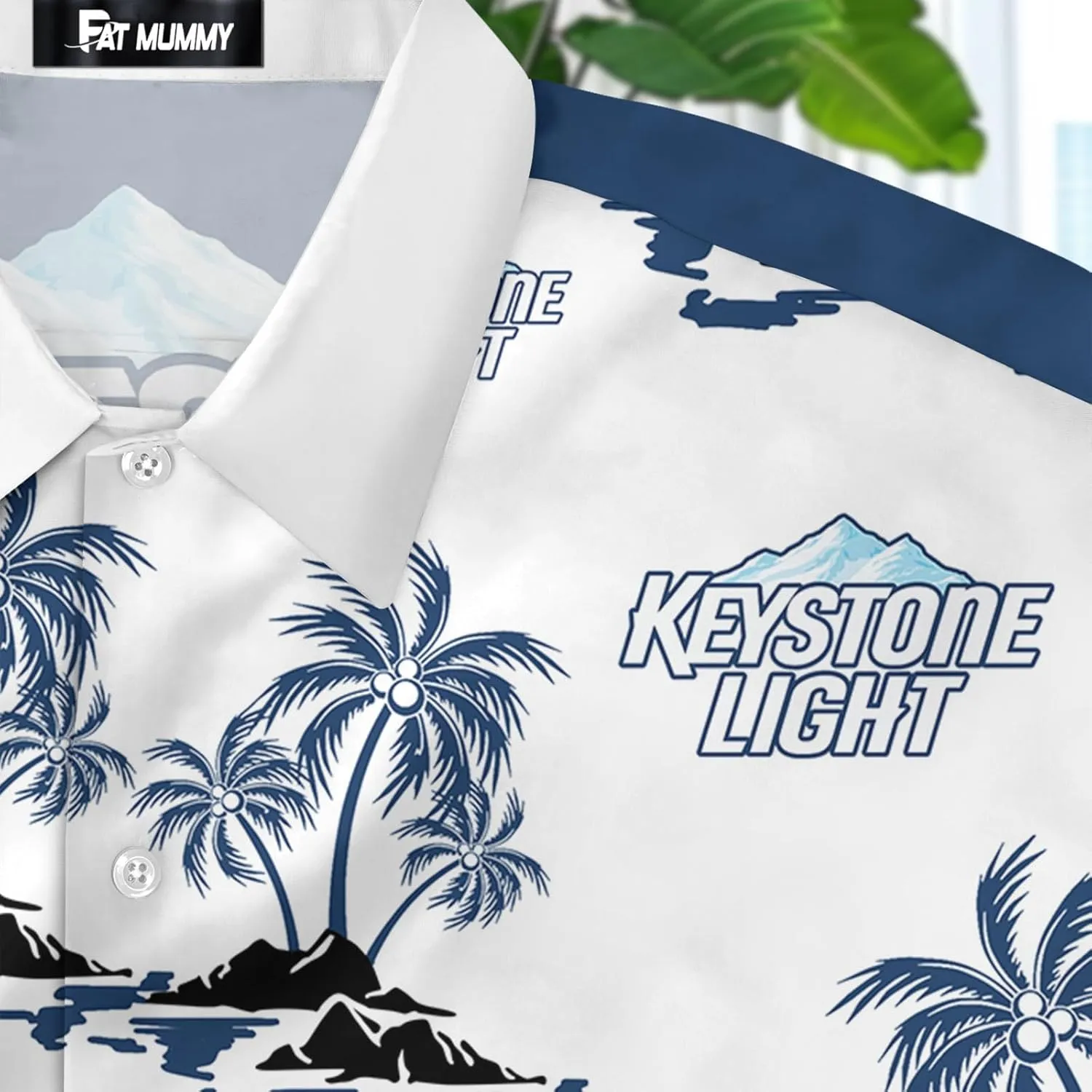 Mens Hawaiian Shirts Short Sleeve, Vacation Tropical Hawaiian Shirts, Funny White Button Dad Shirts