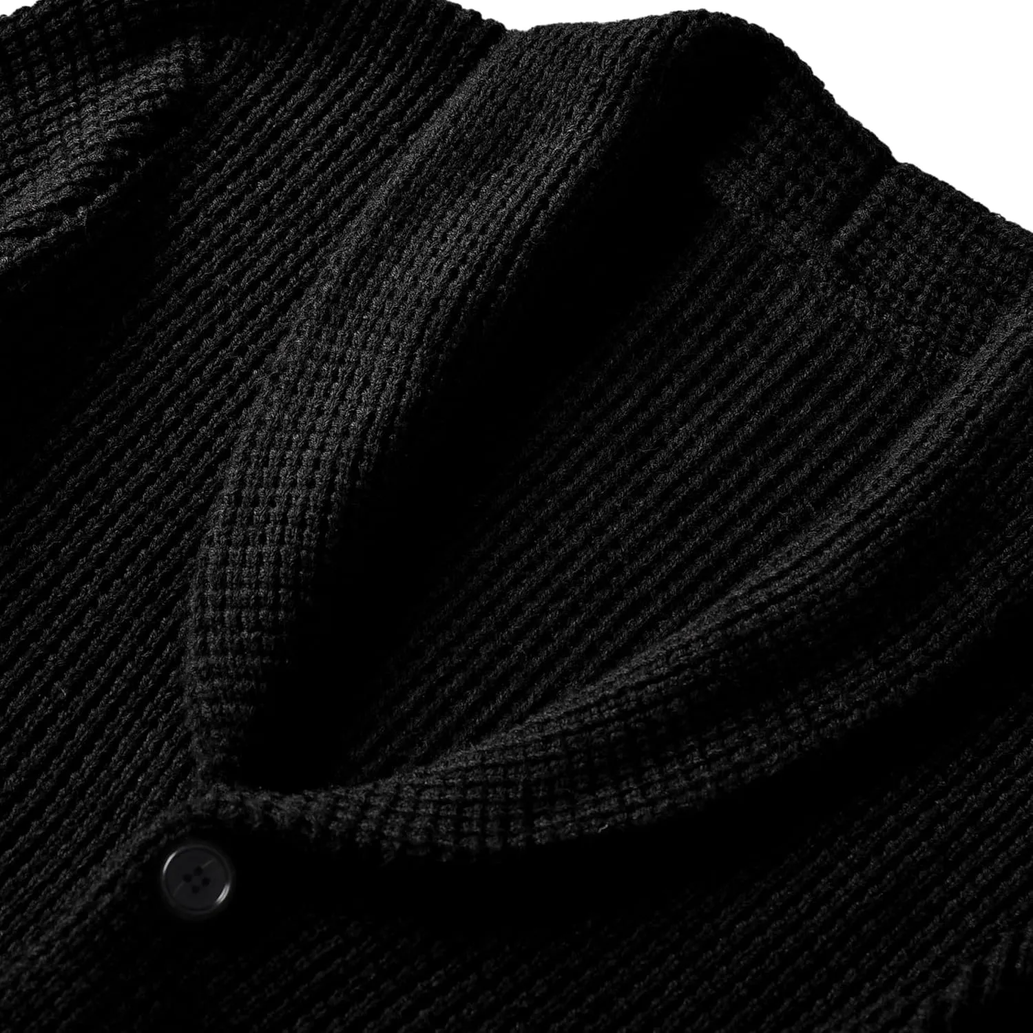 Men's Shawl Collar Cardigan Sweater - Cable Knit, Button-Up, Merino Wool - A Modern Classic That Never Goes Out of Style