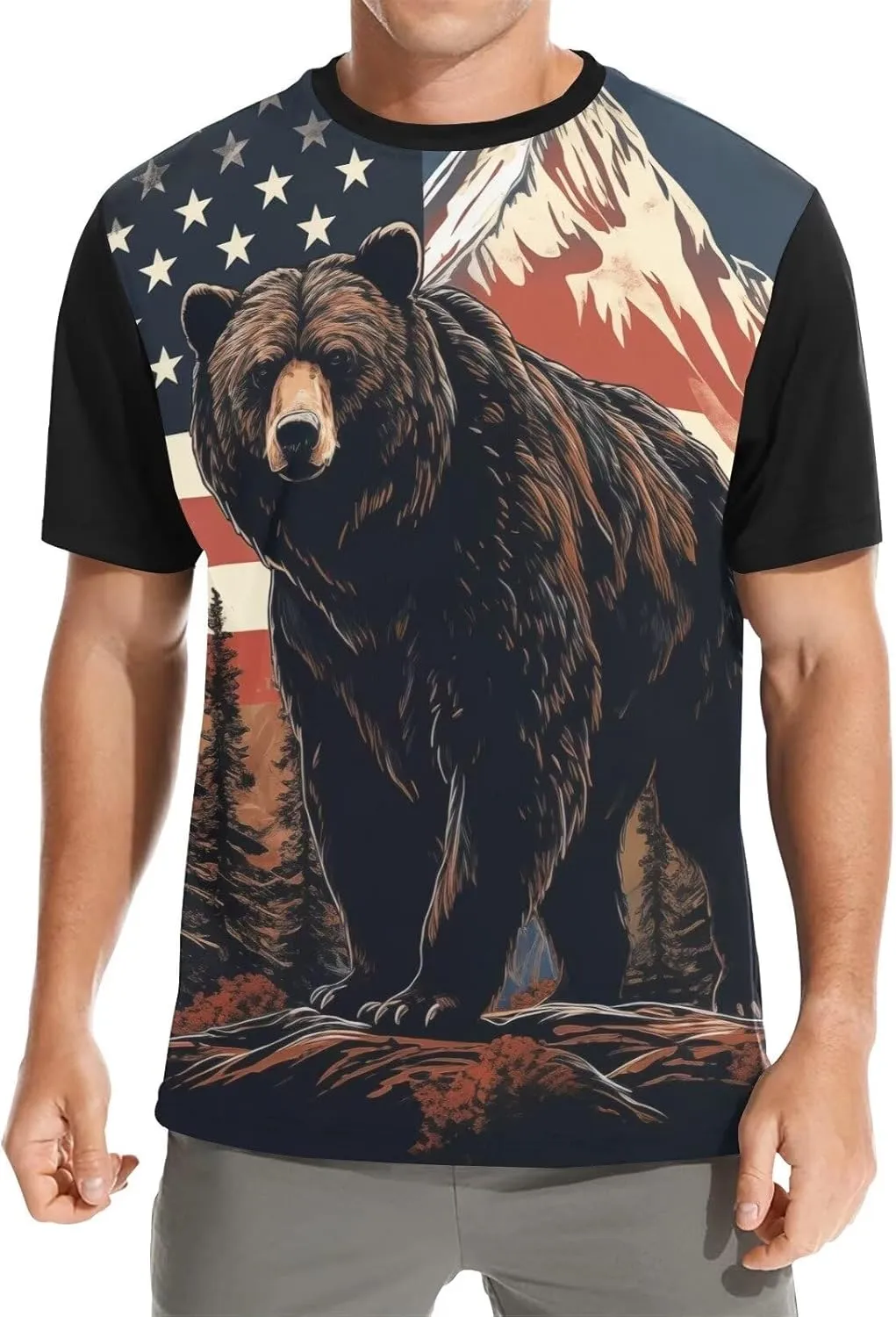 Men's Soft T-Shirts Crewneck Short Sleeve Fashion Casual Shirts for Father Husband Son Friends