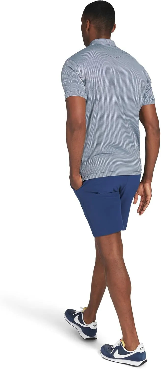 Mizzen Main Versa Men's Performance Short-Sleeve Polo - Lightweight, Moisture-Wicking, UPF 50 , 4-Way Stretch - Classic Fit