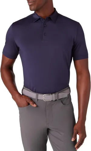 Mizzen Main Versa Men's Performance Short-Sleeve Polo - Lightweight, Moisture-Wicking, UPF 50 , 4-Way Stretch - Trim Fit