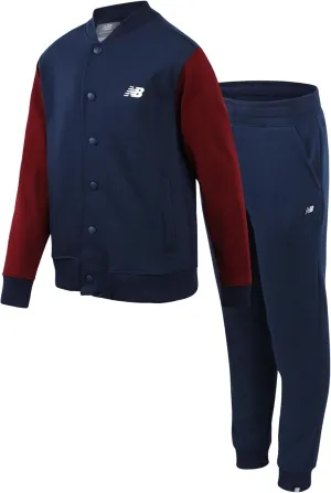 New Balance Boys Jogger Pants Set - 2 Piece Bomber Jacket and Fleece Cargo Joggers Set - Boys Activewear Fleece Jogset (8-20)
