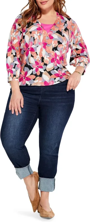 NIC ZOE Women's Glowing Petals 4-Way Cardigan