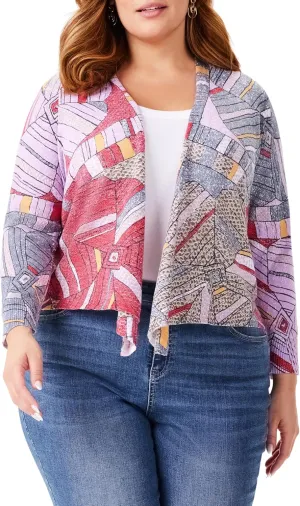 NIC ZOE Women's Mosaic Floral 4-Way Cardigan