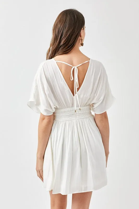 *Online Exclusive* Smocked Waist Mini Dress (Multiple Colors)