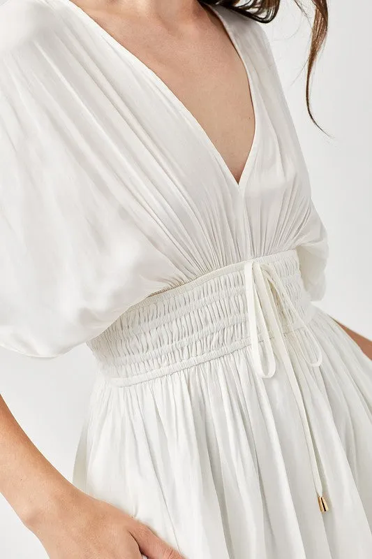 *Online Exclusive* Smocked Waist Mini Dress (Multiple Colors)