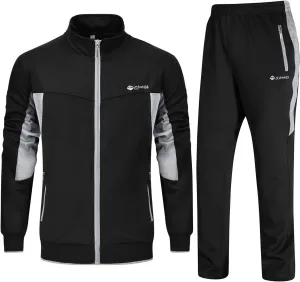 Rdruko Men's Tracksuit Sweatsuits 2 Piece Set Athletic Jogging Gym Activewear Sweat Track Suits Sets